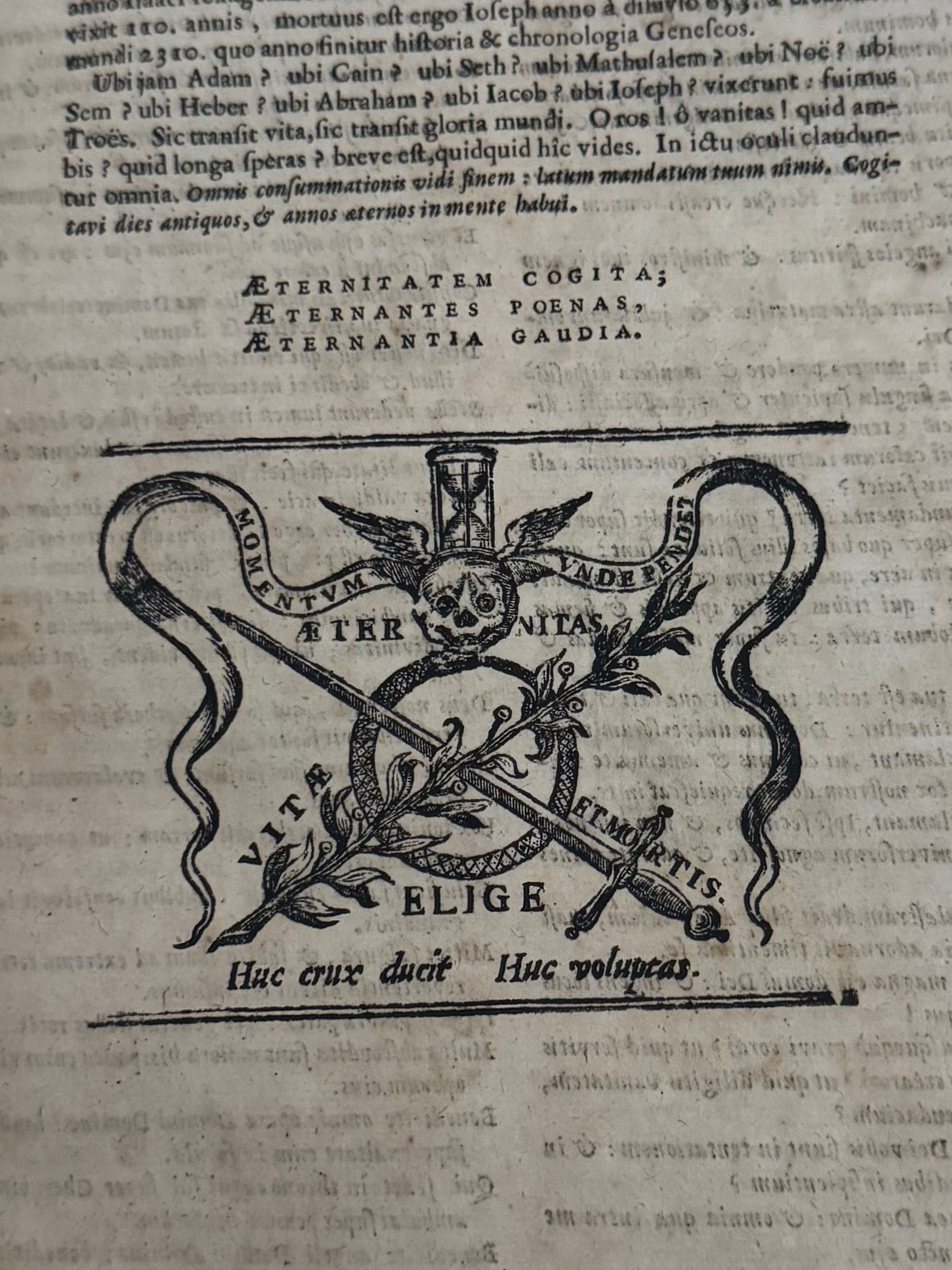 1681 Cornelius a Lapide – Commentaria in Pentateuchum Mosis – Massive Antwerp Folio – Original Leather