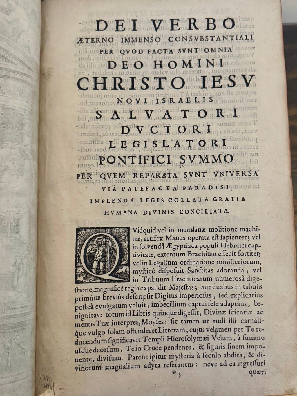 1681 Cornelius a Lapide – Commentaria in Pentateuchum Mosis – Massive Antwerp Folio – Original Leather