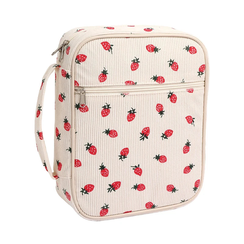 Large Bible Cover Case For Women,Quilted Bible Bag,Floral Bible Storage Bags With Zipper Pocket And Handle,Bible Study Supplies