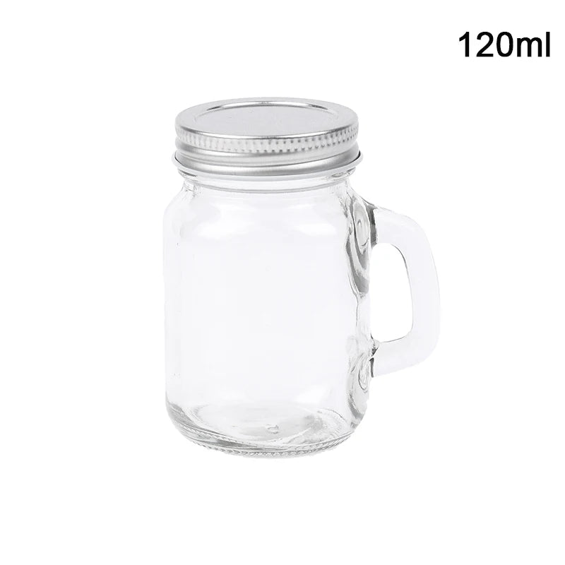 35ml/120ml Mini Mason Jar for Jam Honey Portable Leakproof Coffee Milk Juice Bottle With Lid Home Party Vodka Spirits Shot Glass