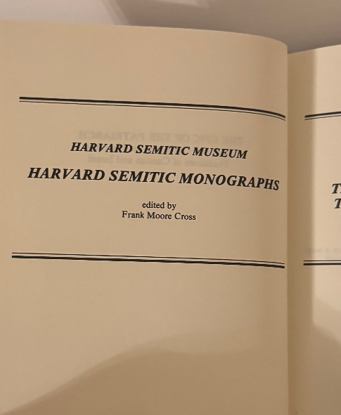 The Epic of the Patriarch – Ronald S. Hendel (Harvard Semitic Monographs 42)