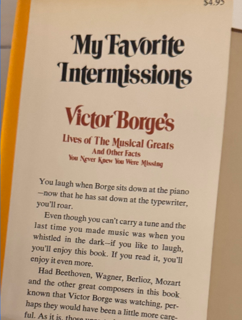 Signed Copy – Victor Borge, My Favorite Intermissions (Concert Edition)