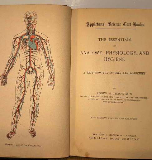 Antique Medical Text: Anatomy, Physiology, and Hygiene by Appleton