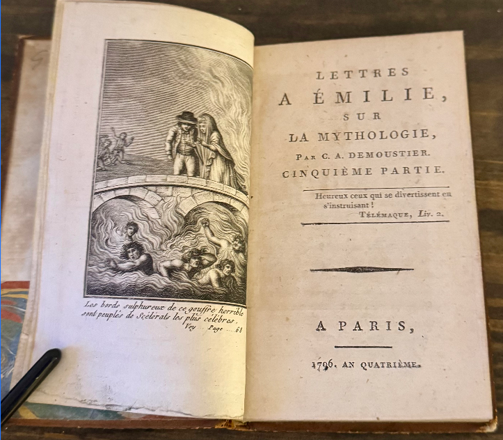 1796 Lettres à Émilie sur la Mythologie (Demoustier) – Paris Printing, Cinquième