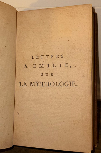 1796 Lettres à Émilie sur la Mythologie (Demoustier) – Paris Printing, Cinquième