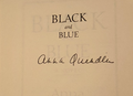 Black and Blue — Anna Quindlen (Signed Hardcover, First Edition)