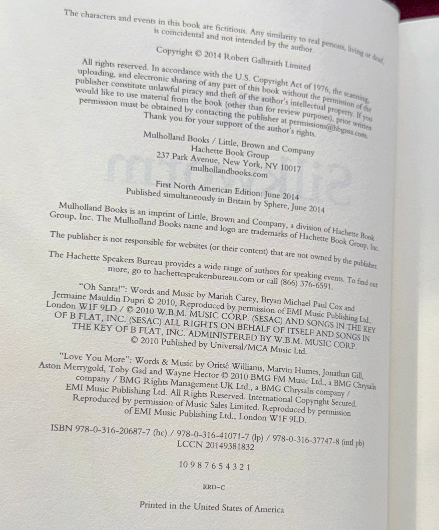 The Silkworm by Robert Galbraith (2014 First Edition, Hardcover with Dust Jacket