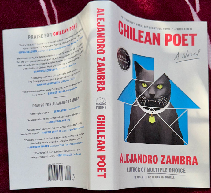 Chilean Poet by Alejandro Zambra (2022 First English Edition, Hardcover with Dus