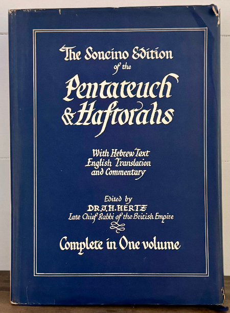 Soncino Books of the Bible – Pentateuch & Haftorahs (Complete Volume, Hebrew-Eng
