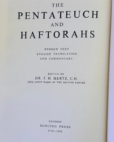 Soncino Books of the Bible – Pentateuch & Haftorahs (Complete Volume, Hebrew-Eng