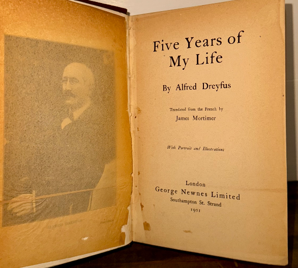 Five Years of My Life by Alfred Dreyfus – First English Edition, 1901 (George Ne