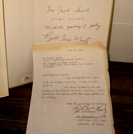 Auguries, Charms, Amulets by Ruth Finer Mintz — Signed Presentation Copy + Autho