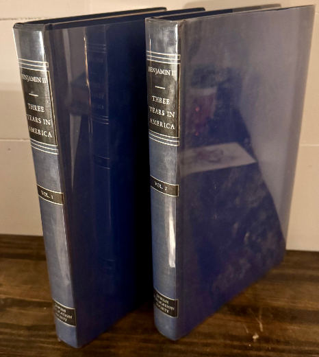 1956 First Edition – “Three Years in America” by I.J. Benjamin (2 Vol. Set, Jewi