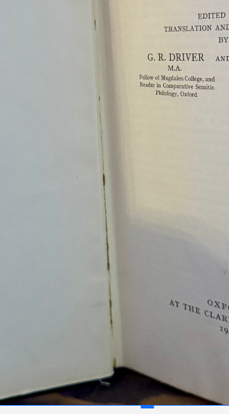 The Assyrian Laws (1935, Clarendon Press) — Driver & Miles