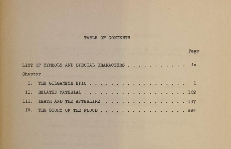 The Gilgamesh Epic and Old Testament Parallels