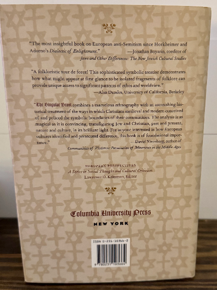 The Singular Beast: Jews, Christians, and the Pig (1997, 1st U.S. Edition) by Cl