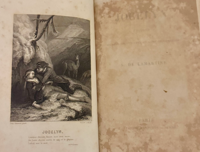 1855 Lamartine – Jocelyn | Antique French Leather-Bound Book | Engravings