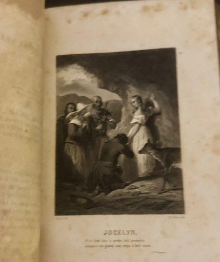 1855 Lamartine – Jocelyn | Antique French Leather-Bound Book | Engravings