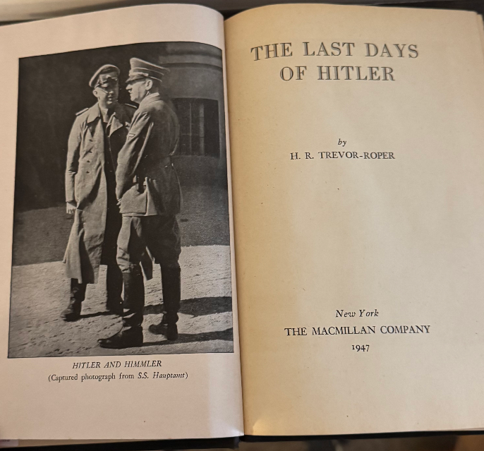 The Last Days of Hitler – H. R. Trevor-Roper (Macmillan, Hardcover)