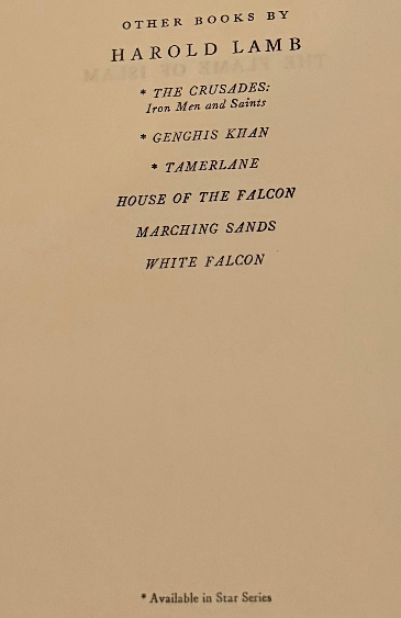 The Crusades: The Flame of Islam – Harold Lamb (1931, Illustrated Hardcover)