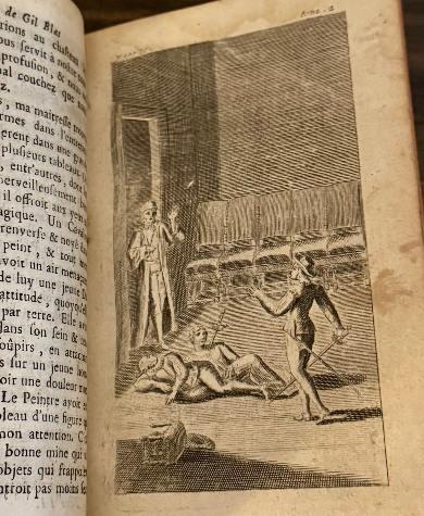 1721 Histoire de Gil Blas de Santillane – Tome II (1721, Paris) – Leather Bound