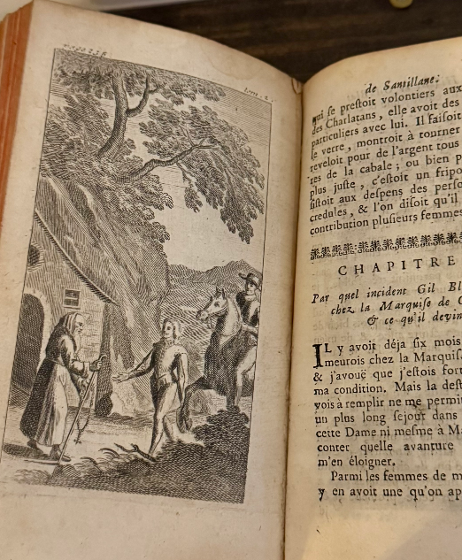 1721 Histoire de Gil Blas de Santillane – Tome II (1721, Paris) – Leather Bound