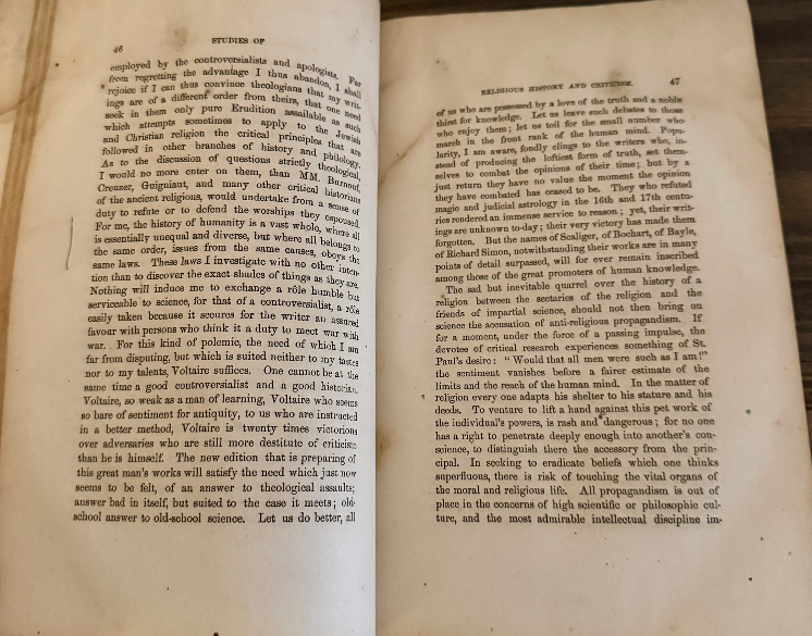 1864 Ernest Renan – The Life of Jesus & Studies of Religious History (1864)