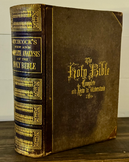 1874 Hitchcock’s New and Complete Analysis of the Holy Bible — Illustrated 19t