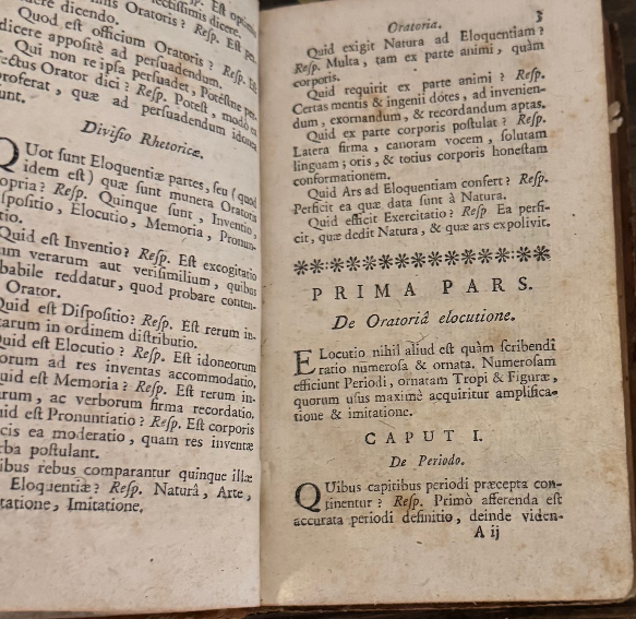 1766 Candidatus Rhetoricae — Josephus Juvencius, Jesuit Rhetoric Text, Full Ve