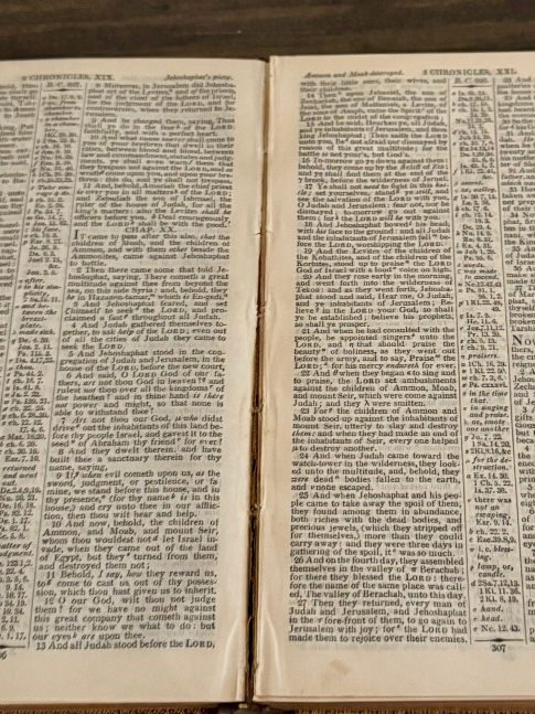 1834 Bagster Polyglott Bible – English Version with Parallel Ancient Languages