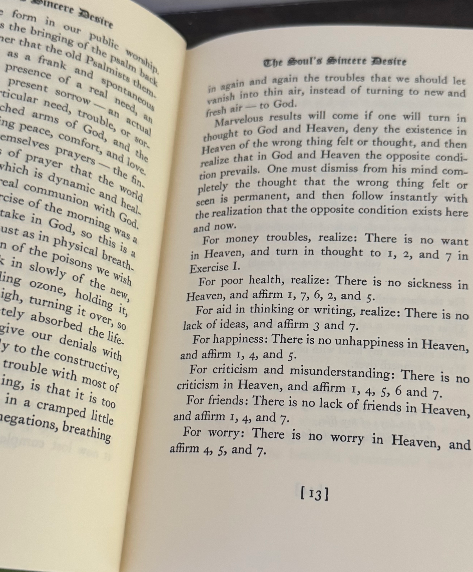 The Soul’s Sincere Desire – Glenn Clark – Little, Brown and Company
