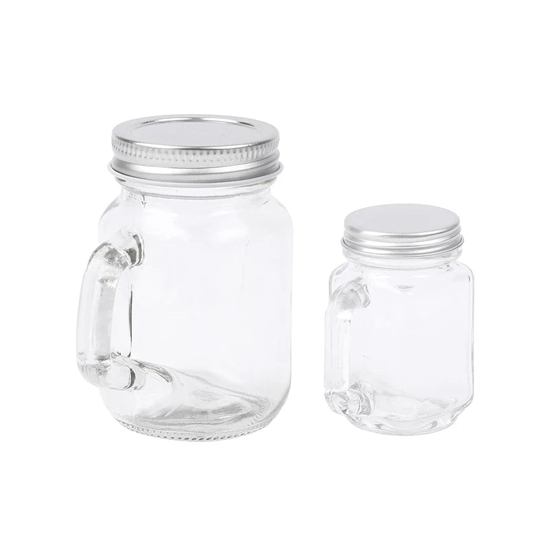 35ml/120ml Mini Mason Jar for Jam Honey Portable Leakproof Coffee Milk Juice Bottle With Lid Home Party Vodka Spirits Shot Glass