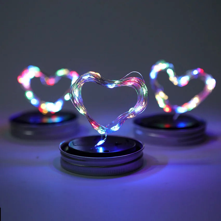 Mason Jar Lights Solar DIY Frosted Bottle Lamp Outdoor Lantern LED Fairytale Firefly Jar String Light Courtyard Decoration Light