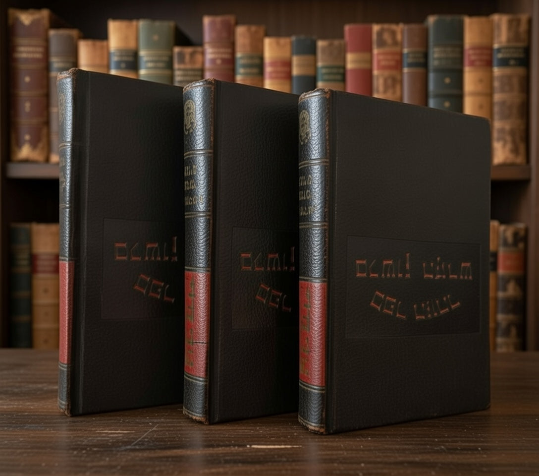 1955 Zohar of the Holy Bible 3 Volume Set by Rabbi Yodel Rosenberg - Kabbalah